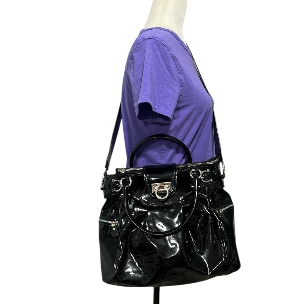 SALVATORE FERRAGAMO Patent Leather Bag - Picture 3 of 16